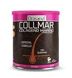 COLLMAR Cabello Colágeno Marino Hidrolizado + Biotina, Queratina, Selenio, Zinc y Extracto de Bambú |Cabellos Débiles y Finos| | Alta Dosis 5.000 mg/día | 350g de Polvo = 35 Días | Sabor Cereza
