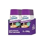 La Lechera Nestlé Leche condensada desnatada sin lactosa - Botella de Sirve Fácil Caja 8 x 450 g