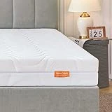Sweetnight Colchón Viscoelástico de 180 x 200cm, Espuma Fría con Puntos Elásticos, Colchón 2 en 1, con Funda de Microfibra Lavable, Cremallera en Los 4 Lados, Grosor 18cm
