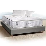 GALERIA DEL COLECCIONISTA Colchón Elite Silver con Topper Premium + Almohada/s Elite Aloe Vera. Viscoelástica+ Grafeno+Nanofuelles: Temperatura y Confort 150 x 190cm 511500697