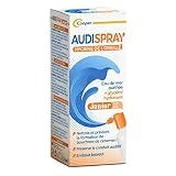 AUDISPRAY Junior para la higiene del oído de los niños, Limpia y previene la formación de cerumen, Protege el conducto auditivo, Con Agua de mar purificada y Glicerol hidratante, 25 ml