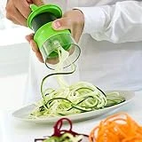 InnovaGoods Cortador de verdura Spiralicer, ralladores, accesorios, Utensilio de cocina, manual, Color Verde