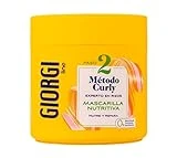 GIORGI Line - Mascarilla Nutritiva, Método Curly, Rizos Espectaculares, 0% Alcohol, 0% Siliconas, 0% Sulfatos, Con Proteínas Vegetales y Aguacate - 350 ml