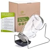 1 Vaso De Germinador | Juego Completo para Cultivar Brotes En Interior | Brotes Orgánicos Fáciles En Casa | Kit De Iniciación A La Germinación | para Germinar Brócoli, Alfalfa y Más