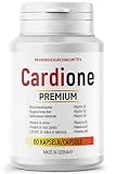 Cardione Premium (60 cápsulas) - Suplemento de vitaminas, minerales y extractos de hierbas - Fabricado en Alemania - Envasado para 1 mes