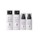 Kit Alisado Organico Vegano Profesional - Alisador pelo con tratamiento hidratante - Anti Frizz, Nutritivo y Reparador-Champú, Alisador, Mascarilla pelo seco y dañado junto Crema alisadora protectora