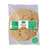 Pizza precocinada, 6 bases | Pizza lista en 5 minutos, Levadura larga, Pizza italiana | 6 bases de pizza de 180gr cada una