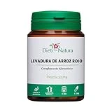 Levadura de arroz rojo 200 cápsulas de Dieti Natura [Ayuda contra el colesterol][Fabricado en Francia][Garantía sin OGM]