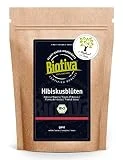 Biotiva Té de flores de hibisco orgánico 1000g - secado - Embotellado y controlado en Alemania (DE-ÖKO-005)