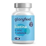 Biotina + Zinc + Selenio - 400 pastillas veganas (Suministro para 1+ año) - Vitaminas para el cabello - Apoya el crecimiento del pelo, fortalece la piel y las uñas - Sin aditivos