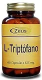 L-TRIPTÓFANO 635-ZE | Favorece la regulación del ciclo diario, sintetiza la serotonina | Complemento Alimenticio a base de L-Triptófano | 100% Vegano | 90 Cápsulas Vegetales