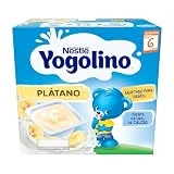 Nestlé Yogolino Plátano a Partir de 6 Meses, 4 x 100g