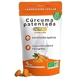INOLAB Cúrcuma Orgánica Patentada CurQfen | curcumina bio + fibra de fenogreco natural = asimilación x 45 / extracto 95% + pimienta negra| Resultados clínicamente probados I Curaform