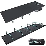 FE Active Cama Plegable Compacta - Cama de Camping Portátil Ultraligera Fuerte y Resistente. Cómoda para Adultos y Niños. Ideal para Acampar. Se Adapta al Colchón de Aire | Diseñado en California