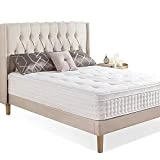 ZINUS Colchón híbrido Euro Top Pocket Spring de Espuma viscolástica | Adaptable de 7 zonas | 90 x 190 cm | Altura de 30 cm |Firmeza media, Aislamiento del movimiento |OEKO-TEX, Blanco.