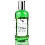Gel de Ducha Aceite de Árbol de Té - Gel de Baño Para Hombre | Limpiador Natural Alivia Acné Mal Olor Tiña Pie de Atleta Hongos en Uñas | Suaviza Picor y Piel Seca | 250ml