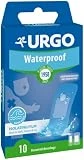 Urgo - Waterproof - Soporte impermeable, transparente y microperforado - Caja con 10 apósitos