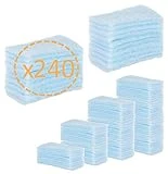 240 ESPONJAS JABONOSAS Desechables Bebes Niños y Adultos + 240 Unidades - Esponja Natural Hipoalergénicas - OrtoPrime (Piel Suave y Limpia)