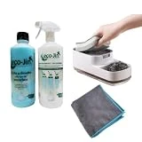 ECO-JIN Set DE Limpieza DE Alto Rendimiento. (1 SPA + 1 Botella para Mezclas + 1 DISPENSADOR LAVAVAJILLAS + 1 BAYETA Microfibra)