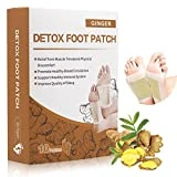 Parches Detox Pies Detox para Parches Para Pies, Parche de pie de jengibre amarillo, Naturales Parches Para los Pies Cuidado,Corporales Mejoran Sueño,10 Piezas (cúrcuma)