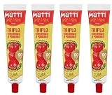 Tubo de salsa de tomate concentrado triple Mutti 185gr 6.4 onzas, paquete de 4