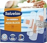 Salvelox  | Aqua Block 16 | Apósitos transpirables y 100% resistentes al agua que permiten que la piel respire, se acelera la curación y se reduzca el riesgo de cicatrices | 16 Unidades