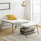 Zinus Estructura de Cama de Invitados Plegable de 46 cm con colchón de cómoda Espuma, para Adultos, niños y Adolescentes, Elegante para dormitorios, Invitados o acampadas