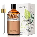 PHATOIL Aceites Esenciale de Canela 100 ml, Aceite Esencial de Aromaterapia, Aceite Esenciales para Humidificador, Difusor