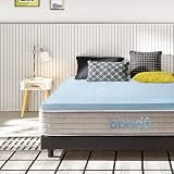 BIBODU Topper Viscoelastico para Colchones 135x190 - Grosor 5 cm | Dureza H2 | Sobrecolchon 135x190 Transpirable con Partículas Gel Hipoalergénicas | Topper 135x190 100% Núcleo Viscoelastica