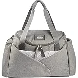 BÉABA Bolso Cambiador Sydney II, Con Colchón Cambiador para Bebé, Modulable, Gran capacidad, Múltiples compartimentos, Multifunción para Maternidad Hospital, Carrito, Viaje, Gris Chiné