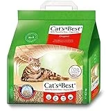 Cat's Best Arena para Gatos Aglomerante EcoPlus 10L (4,3 kg). Arena Biodegradable Hasta 7 Semanas de Uso. Lecho para Gatos de Fibra Vegetal Aglutinable.