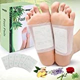 Parches Detox Pies maguja 100 Parches Desintoxicantes para Pies El sueño Profundo con Vinagre de Bambú Promueve la Circulación Sanguínea y Alivia la fatiga Parches Detox (Blanco)