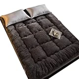 WWJJHH, Colchón De Futón Doble Individual Japonés, Colchón De Suelo Japonés Colchón De Tatami Para Dormir Colchón Enrollable Para Acampar Colchón De Suelo Tumbona Sofás Y Sofás, Grey, 120x200cm