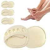 Almohadillas Metatarsianas Mujer Pies-Almohadillas Metatarsales Pies Tacones-Plantillas Metatarsalgia Mujer-Almohadilla Metatarsal Dolor Pie-Almohadillas Metatarsianas Zapatos Tacon (4 Pares Beige)