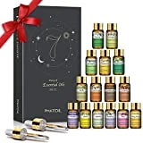 PHATOIL Juego De Aceites Esenciales 15 X 5ml, Set De Regalo De Aceites Esenciales De Aromaterapia Para Difusor, Humidificador