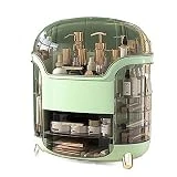 Organizadores cosméticos para el cuidado de la piel Caja organizadora de maquillaje multifunción de lujo, portátil, ligera, for productos for el cuidado de la piel, perfumes, lápices labiales, almacen