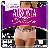 Ausonia Discreet Boutique Pants Compresas Incontinencia Mujer, 18 Unidades, Braguitas para Pérdidas de Orina - Talla M, Salmón