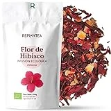 FLOR DE HIBISCO ECOLOGICA 200g (+100Tazas) | Infusión de Hibisco, Agua de Jamaica, Té Frio o Cocina REPLANTEA