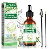 Aceite de Romero,60ml Aceite de Romero para el Cabello 100% Pure Natural Rosemary Oil Hair Growth,Aceite Romero Cabello para Cejas, Pestañas Adecuado para Aromaterapia, Masaje y Difusión de Aromas