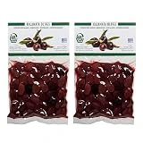 TrofoPlan Aceitunas Kalamata Griega, Paquete de 2 x 200 g (Total: 400 g)
