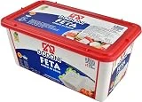 Dodoni Queso feta griego – 1 recipiente de 2 kg – Queso de oveja de Grecia madurado en salmuera, 70% de queso de oveja y 30% de queso de cabra, queso número 1 de Grecia en calidad premium