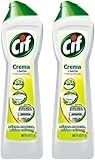Cif - Crema Limón Limpiador Multisuperficie Origiinal 500 ml x 2 uds - Pack Promoo