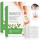 Parches Detox para Pies 20PCS Parches para Pies, Ajenjo Detox Foot Pads Desintoxicantes Parches de Bambú Eliminan Toxinas Cuerpo Mejoran Sueño Aceleran Metabolismo