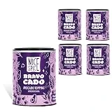 NICE SPICE Topping de aguacate Bravocate, 5 latas (5 x 50 g), perfecto para aguacate, 6 ingredientes exquisitos, incluye copos de chile y sésamo negro, complemento ideal para platos de aguacate
