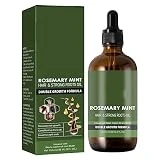Aceite de Romero (88ML), Aceite de Romero para el Crecimiento del Cabello y el Cuidado de la Piel, con Biotina y Aceite de Ricino Negro de Jamaica para Fortalecer
