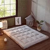 HM&DX Plegable Colchón Suelo Tatami, Grueso Acolchado Suave Antiescaras Colchón futon Dormir Mat para Dormitorio Alcoba -Gris 120x200cm(47x79inch)