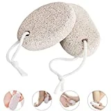 Pinowu Piedra pómez natural para pies (2pcs), Herramientas de pedicura de lava Piel dura Removedor de callos para pies y manos Exfoliant