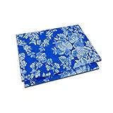 Super Mundo - Funda de colchón con Cremallera Algodón 135x190 cm / 135x200 cm, Transpirable Antiacaros Absorbente, Azul (Cama 135)