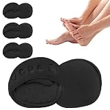 Almohadillas Metatarsianas Mujer Pies-Almohadillas Metatarsales Pies Tacones-Plantillas Metatarsalgia Mujer-Almohadilla Metatarsal Dolor Pie-Almohadillas Metatarsianas Zapatos Tacon (4Pares Negro)