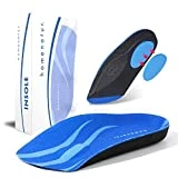 Plantillas Fascitis Plantar - 1 Par - Pies Planos y Cavos - Diseño Ortopedicas Taloneras Media Plantilla Hombre y Mujer - Soporte de Arco 3,2cm - Alivio Dolor (M 38-42)